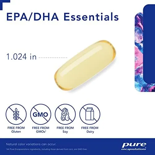 Pure Encapsulations EPA/DHA Essentials - Fish Oil Concentrate Supplement to Supp