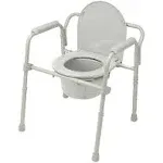 Drive Medical Steel Folding Bedside Commode