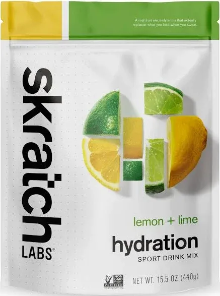 Skratch Labs Hydration Drink Mix - Lemon Lime - 60 Servings - Electrolyte Powder