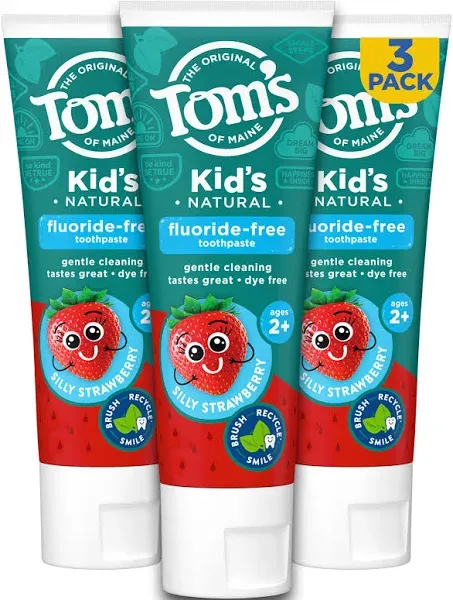 Tom&#039;S Of Maine  Toothpaste Kids Silly Strawberry Fluoride Free  5.1 Oz