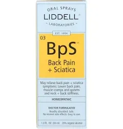 Liddell Back Pain Sciatica Homeopathic