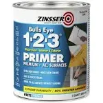 Bulls Eye 1-2-3 Primer Sealer & Stain Killer, White, 1 Qt.