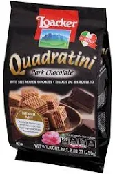 Loacker Quadratini Chocolate Wafer Cookies