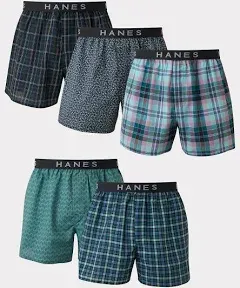 Hanes Classics Tagless Men's Boxer Comfort Flex Waistband 5-Pack