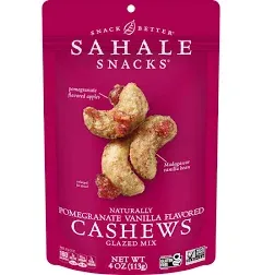 Sahale Snacks, Cashews, With Pomegranate + Vanilla, 4.0 oz (113 g) Sahale Snacks, Cashews, With Pomegranate + Vanilla, 4.0 oz (113 g) - 2pcs