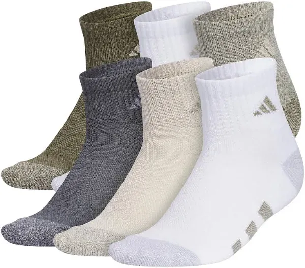 Adidas Youth Cushioned Quarter Socks