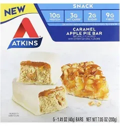 Atkins Snack Bar Caramel Apple Pie 5 Bars