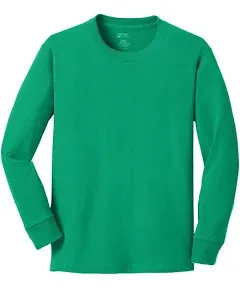 Port & Company Youth Long Sleeve Core Cotton Tee