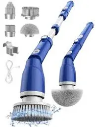 Electric Spin Scrubber , iDOO Shower Scrubber Cleaning Brush with 5 Repl