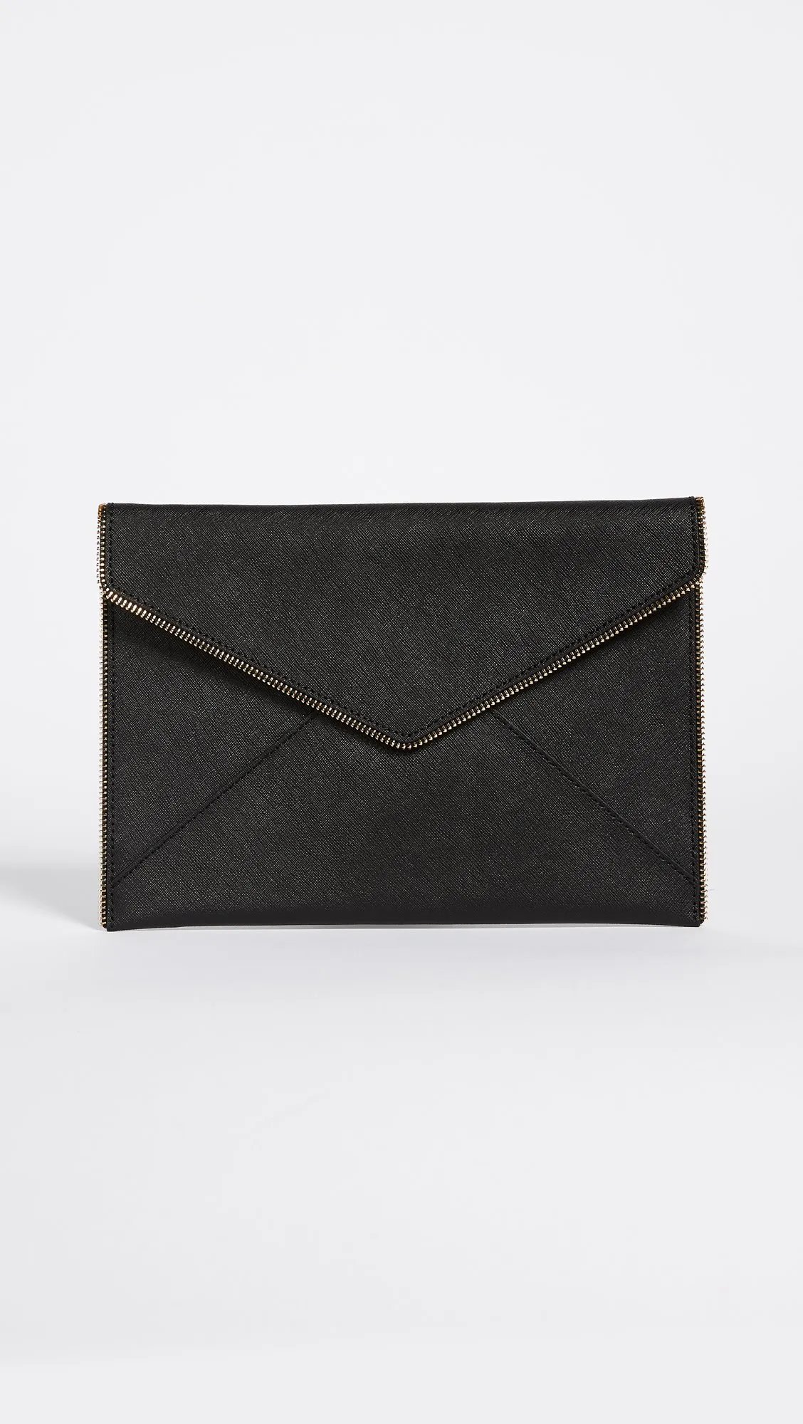 Rebecca Minkoff Snap Leo clutch with zipper detail