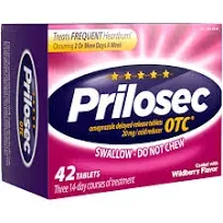 Prilosec OTC Wildberry - 42 Tablets