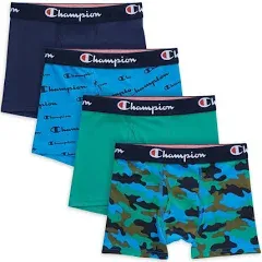 Champion Boys' Everyday Active Stretch Boxer Briefs, 4-Pack, Sizes S-XL