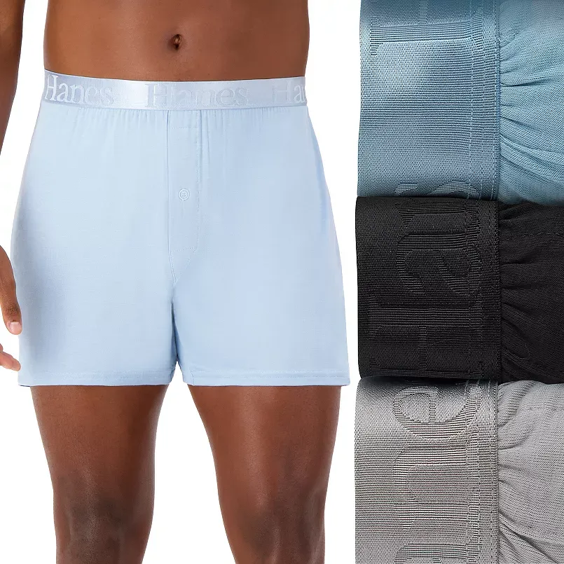 Hanes Originals Ultimate 3-Pack Men's SuperSoft Knit Boxers