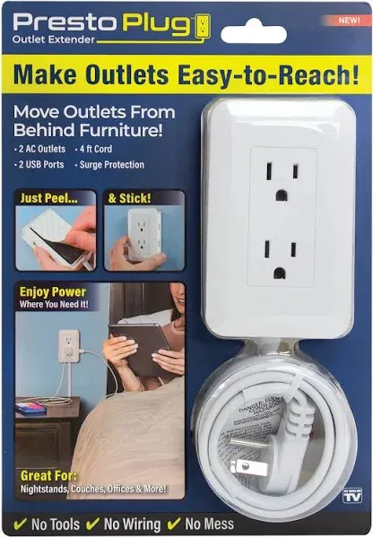 Presto Plug Outlet Extender