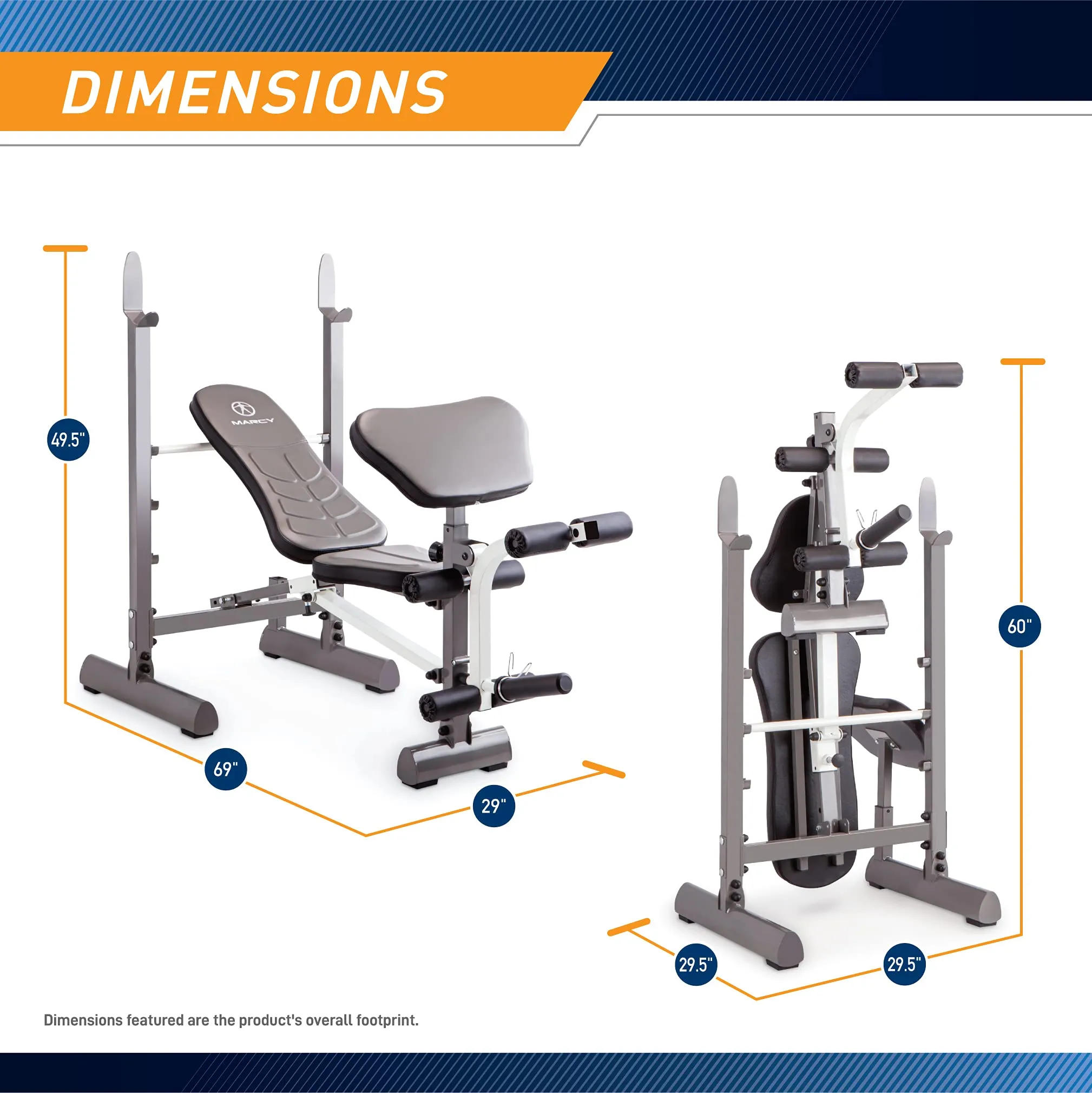 Marcy Folding Standard Weight Bench