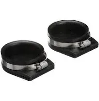 Seachoice Exhaust Guard Covers, Fits 4 in. OD Pipe, Black Rubber with Stainless Steel Hose Clamp