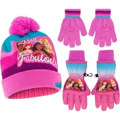 Disney Princess Winter Hat with Knit Gloves