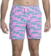 Chubbies Zipper Back Pocket Alligator Swim Trunks Size Large