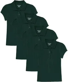 The Children's Place Girls Short Sleeve Ruffle Pique Polo Multipack