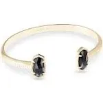 Elton Cuff Bracelet in Gold Black