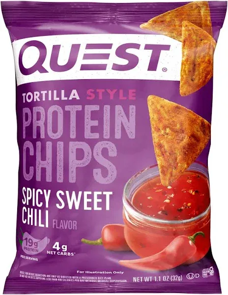 Quest Spicy Sweet Chili Tortilla Style Protein Chips