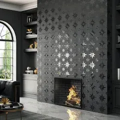 Merola Tile Stella Lustre Midnight 9-3/4" x 9-3/4" Porcelain Wall Tile