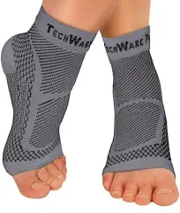 TechWare Pro Ankle Brace Compression Sleeve - Relieves Achilles Tendonitis, J...