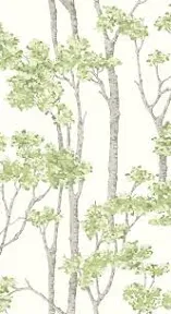 Birch Grove Peel & Stick Wallpaper in Green