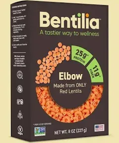 Bentilia Gluten-Free Red Lentil Elbow Pasta