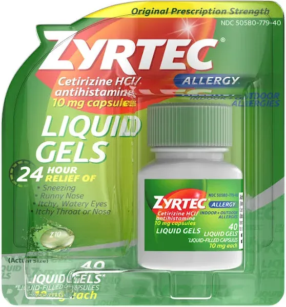 Zyrtec Allergy Liquid Gels