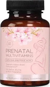 Hello Lovely! Prenatal Vitamin Gummy - Folic Acid & DHA, Womens Prenatal Multivitamin, Choline, Vitamins B6, B12, C, D3 & Folate for Pregnancy Support Supplement, Non-GMO Gluten Free - 60 Gummies