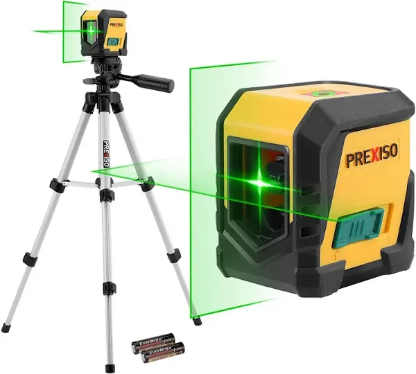 Laser Level with Tripod, 65Ft Self Leveling Cross Line Laser Level, Green Lin...