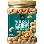 Member's Mark Roasted Whole Cashews with Sea Salt, 33 oz.