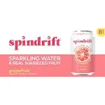 Spindrift Sparkling Water Grapefruit - 8-12 Fl. Oz.