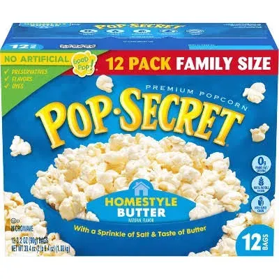 Pop Secret Homestyle Salt and Butter Popcorn (19.2 oz, 6 ct)