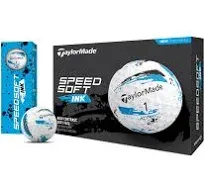 TaylorMade Men's SpeedSoft Ink Golf Balls - Pink