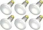 6 Pack 30R20/FL Dimmable Reflector Bulb 30W 120V R20 Medium E26 Base Frosted