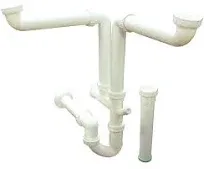 1-1/2 in. Dia Sink Drain Installation Kit in White