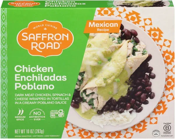 Saffron Road Chicken Enchiladas Poblano