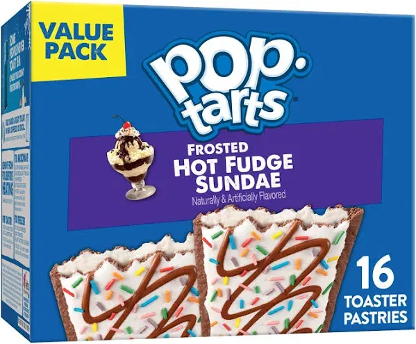 Pop-Tarts Frosted Hot Fudge Sundae Toaster Pastries 8 ct