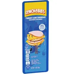 Lunchables Turkey and Cheddar Cracker Stackers Value Lunchables, 1.9 oz Tray