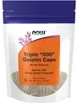 Now Foods, Empty Capsules Gelatin Triple "000", 200 Caps