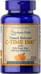 Puritan's Pride Vitamin C-1500 mg with Rose Hips Timed Release | 100 Caplets