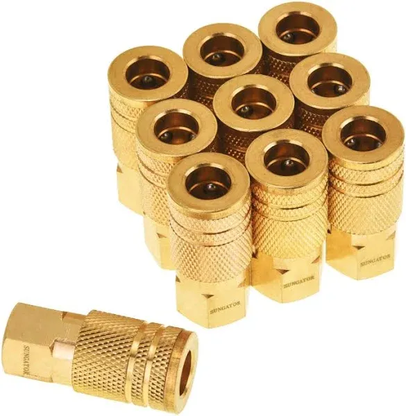 SUNGATOR MGGFZ9B 1/4-Inch Brass Female Industrial Coupler