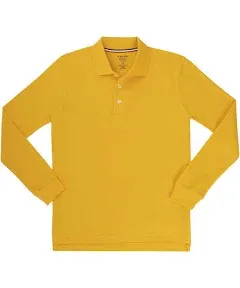 French Toast Boys Long Sleeve Pique Polo