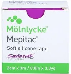 Mepitac 2 x 300 cm or (2cm x 3 m) Roll Non-Sterile by Mlnlycke Health Care GmbH