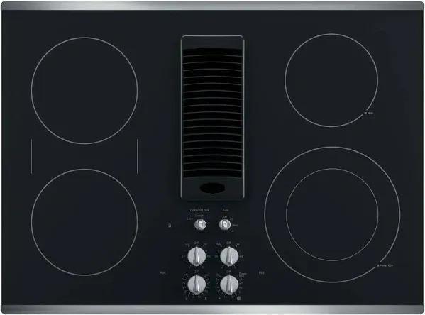 GE Profile 30" Downdraft Electric Cooktop PP9830SRSS