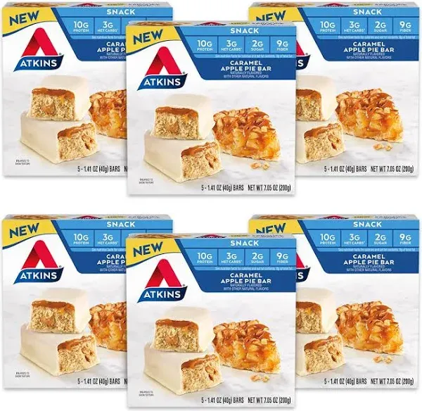 Atkins Snack Bar Caramel Apple Pie 5 Bars