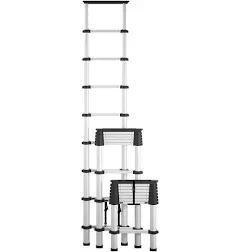 Cosco SmartClose Telescoping Aluminum Ladder