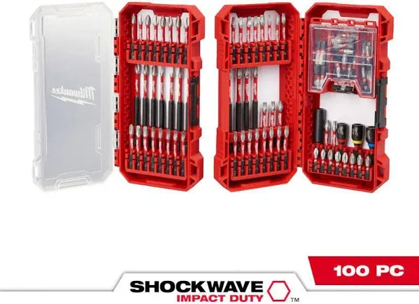 Milwaukee 100-Piece Shockwave Impact Duty Driver Bit Set